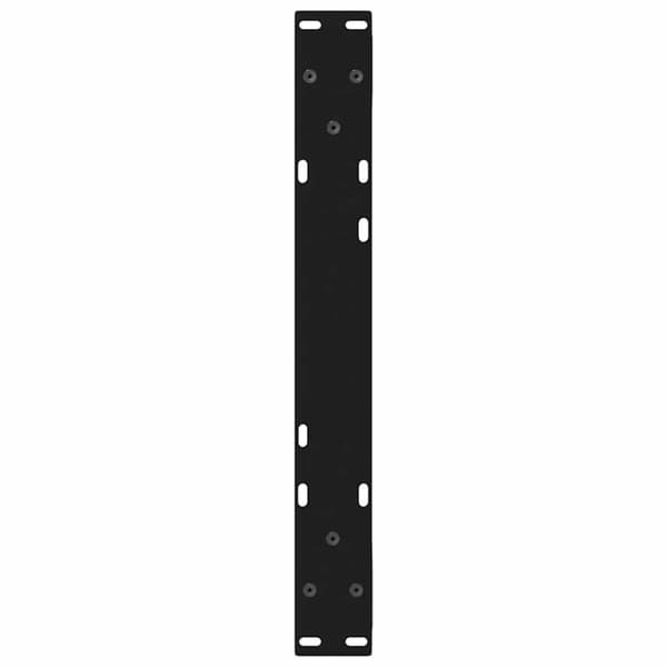 Soffbordsben 2 st svarta 60x(30-31,3) cm stål