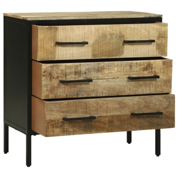 Sideboard 70x35x70 cm Massivt Grovt Trä Mango