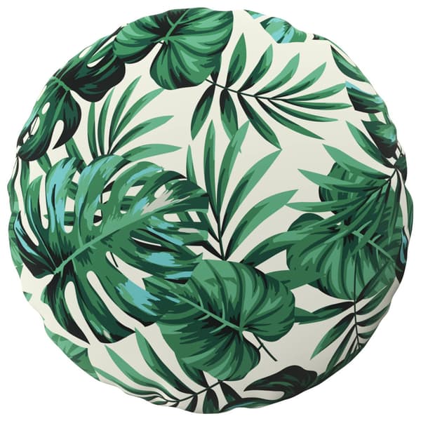 Kuddöverdrag 2 st HEERLEN Bladmönster Ø 50 cm Polyester