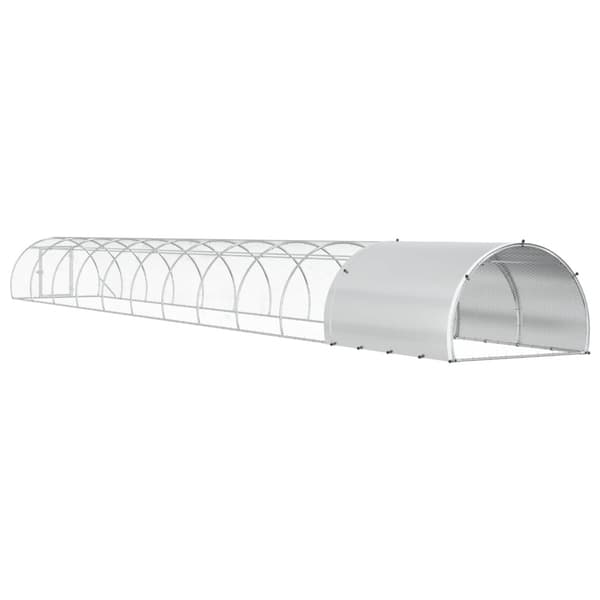 Hönsgård Silver 1200 x 150 x 100 cm Galvaniserat stål
