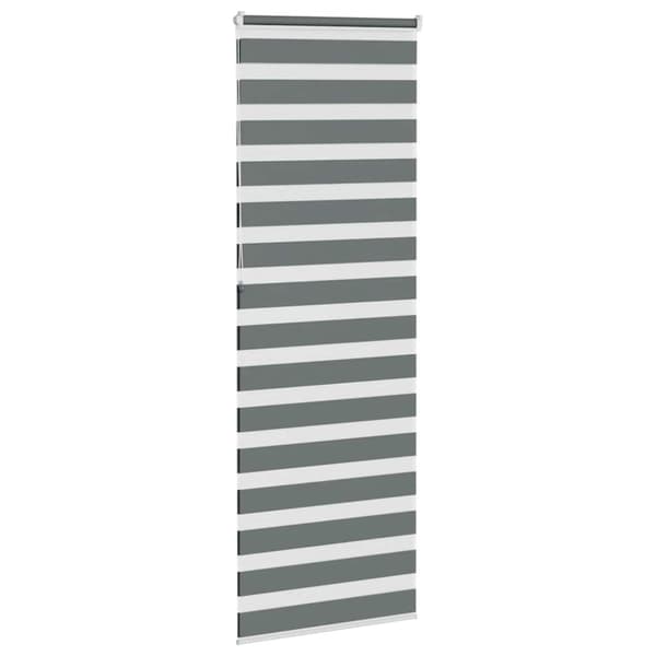 Rullgardin zebra mörkgrå 90x230 cm tyg bredd 85,9 cm polyester