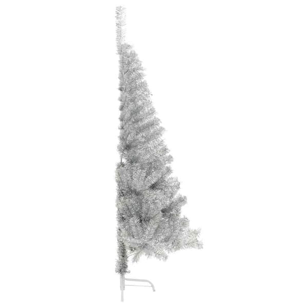 Konstgjord Förbelyst Julgran Silver 150 cm PET