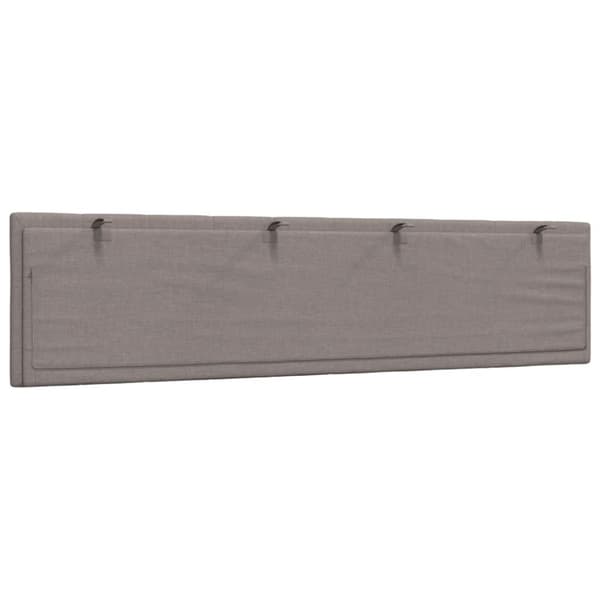 Headboard Cushion "Hanko" Taupe 200 cm Fabric