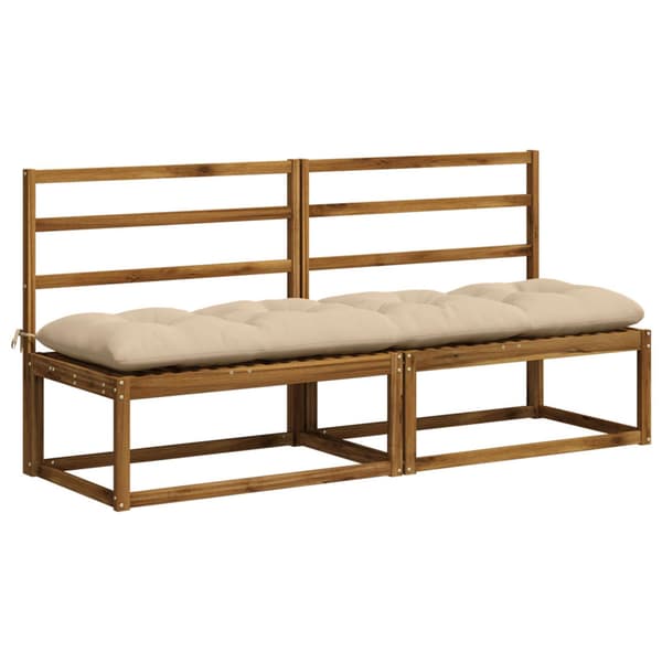 Bänk kudde VIANEN 100% Polyester Gräddvit 200 x 50 x 12 cm