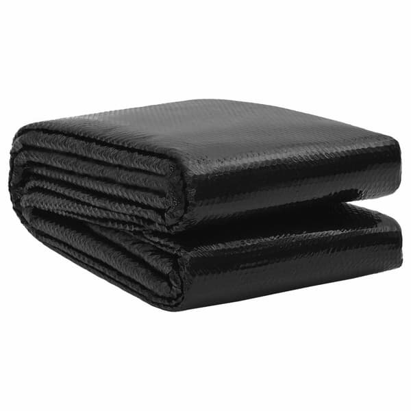 Poolskydd Tung Kvalitet Svart 600 cm PE