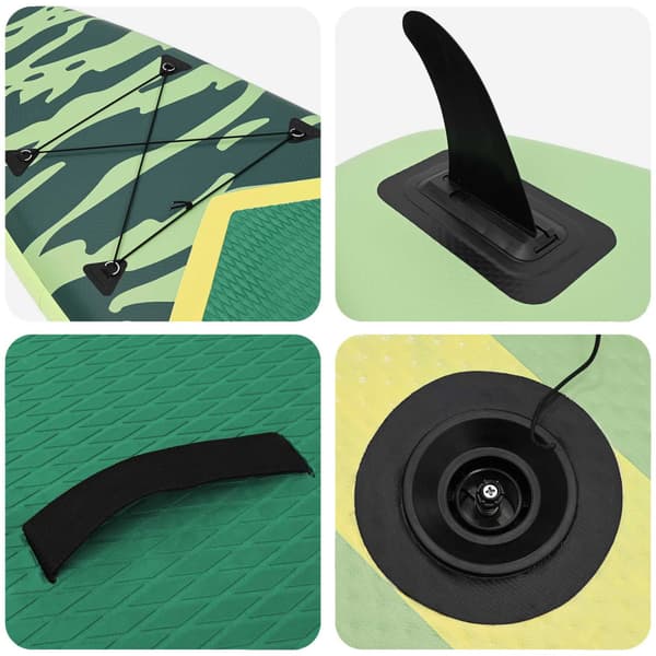Uppblåsbar Stand Up Paddle Board POSEIDON Grön 335 x 76 x 15 cm