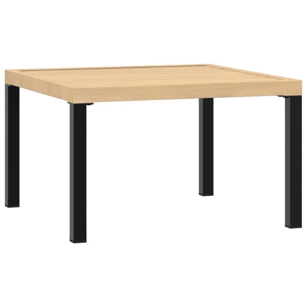 Trädgårdssoffa med dynor 3 delar svart aluminium