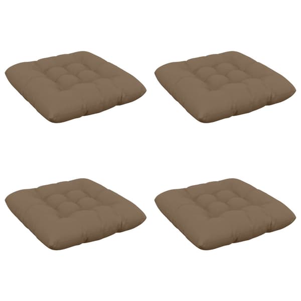Sittkuddar VIANEN 4 st 100% Polyester Taupe 60 x 60 x 12 cm