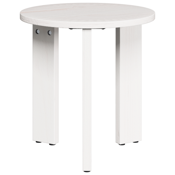 Kaffeebord 3 pcs Vit Massiv furu