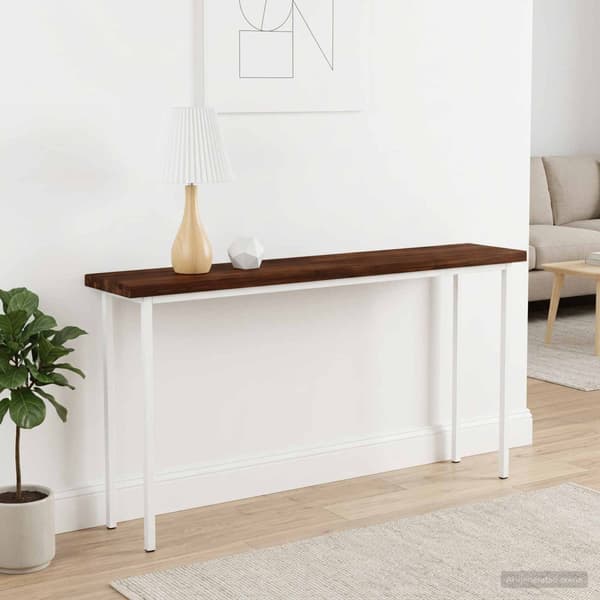 Rektangulärt Bordsskiva 90 x 50 x 3,5 cm Rektangulär Mörkbrun