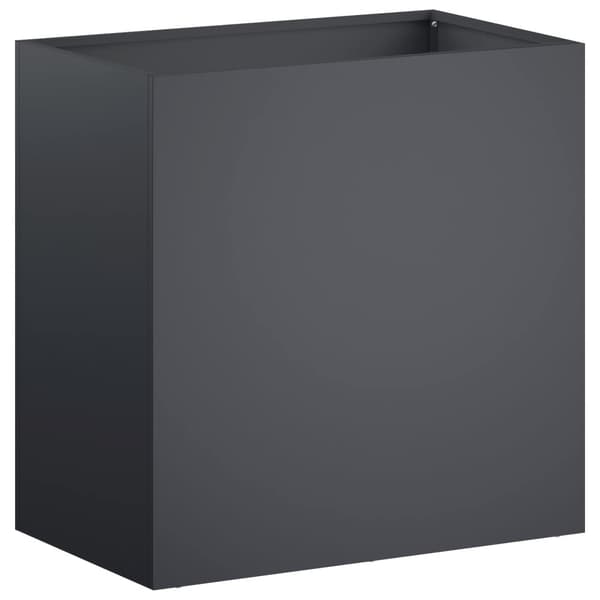 Trädgårdsplanterare 2 st Antracit 50 x 30 x 40 cm