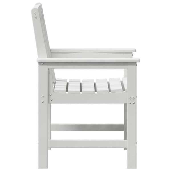 Trädgård Stol 6 pcs Vit 65.5 x 59 x 88 cm polyeten