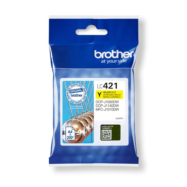 Brother LC421Y - gul - original - bläckpatron