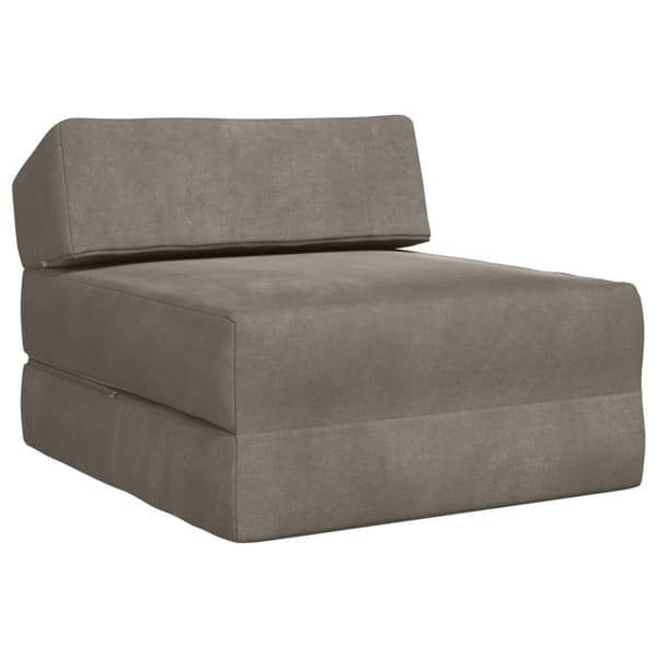 Fällbar Soffbed Ljusgrå 60 x 70 x 41 cm Tyg