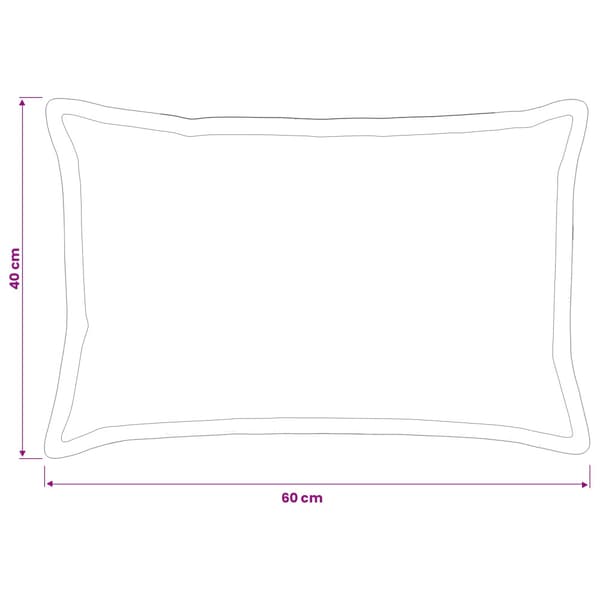 Kuddöverdrag 2 st HOUTEN Svart 40 x 60 cm Sammet