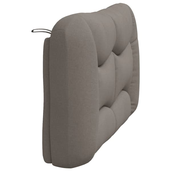 Headboard Cushion "Hvar" Taupe 140 cm Fabric