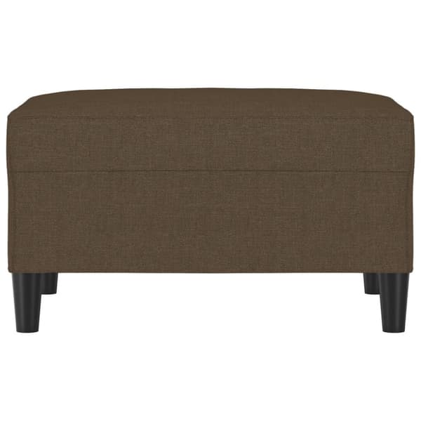Fotpall brun 70x55x41 cm tyg