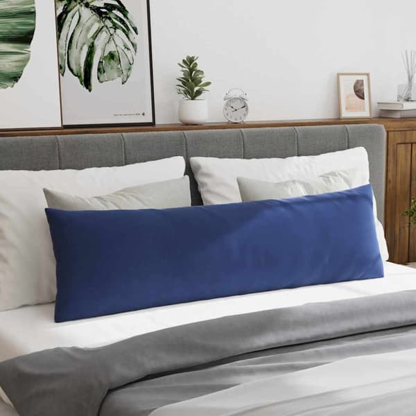 Sofakuddar 2 pcs Polisblå 145 x 40 cm Kordread tyg