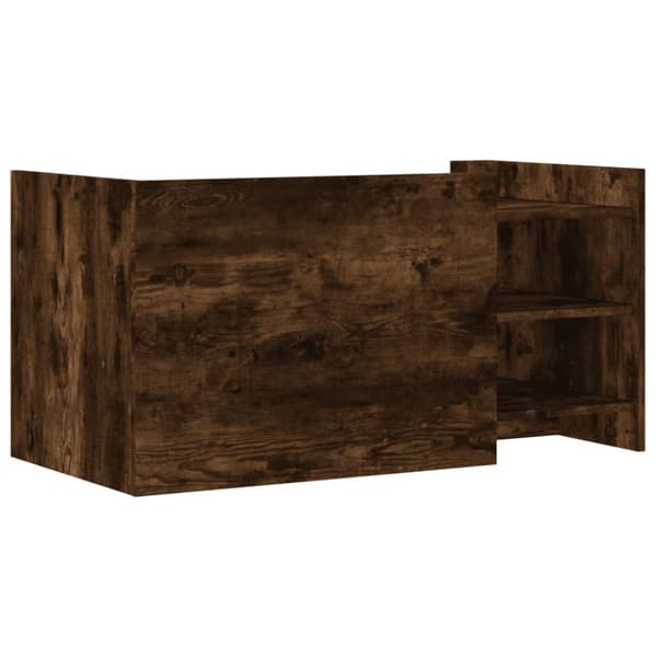 Soffbord rökfärgad ek 100x50x50 cm konstruerat trä