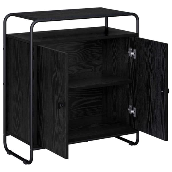 Sideboard Svart ek 68 x 35 x 75 cm Konstruerat trä