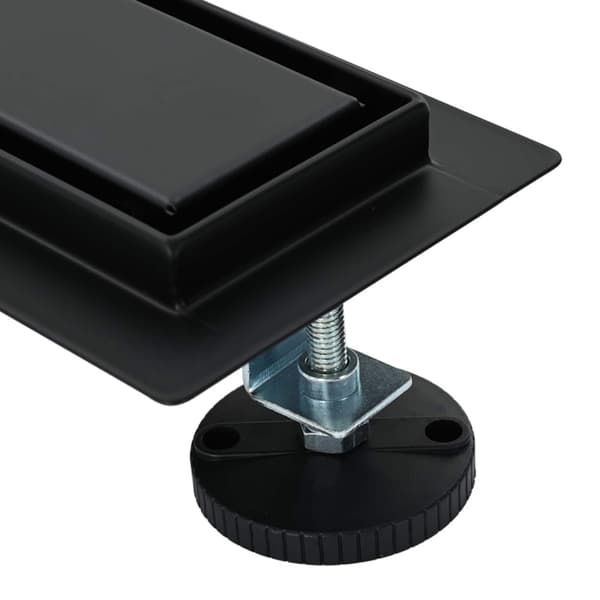 Duschavlopp 2-i-1 med 360° Siphon Svart 80 cm