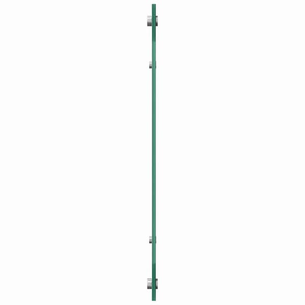 Köksskydd 2 pcs Vit 100 x 60 cm härdat glas