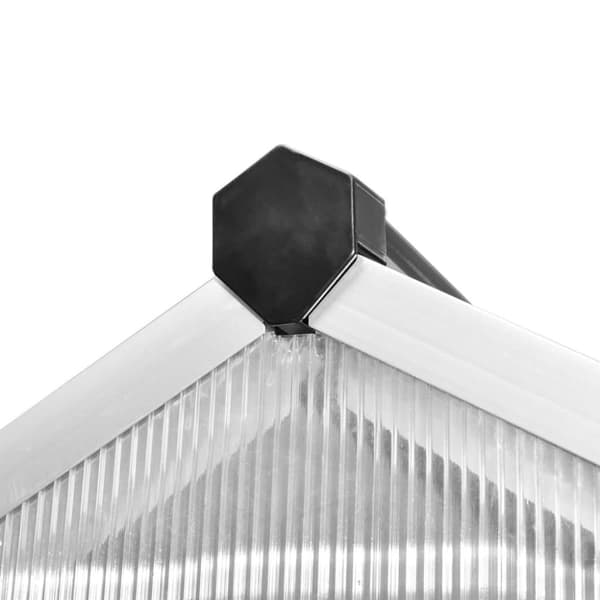 Växthus 3,46 m² förstärkt aluminium