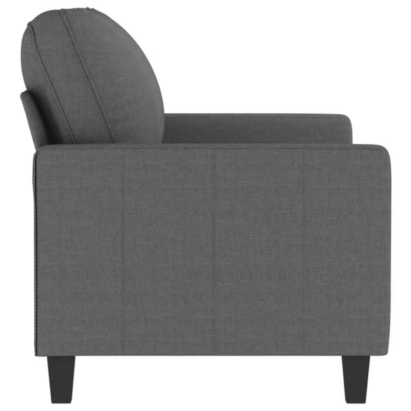 Soffa 2-sits mörkgrå 120 cm tyg