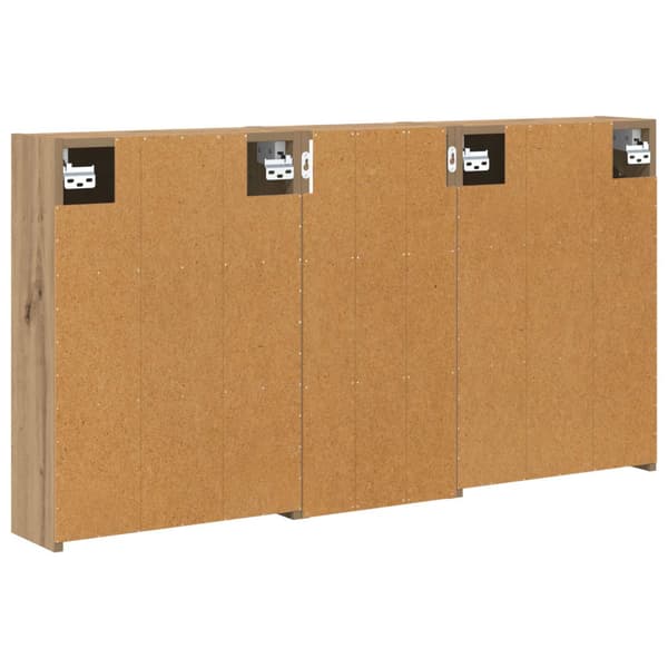Badrumsskåpsset 3 st 116 x 16 x 62,5 cm Konstruerat trä