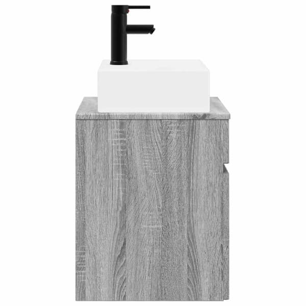 Väggmonterad Handfat Vanity Grå Sonoma 39 x 41 x 62,5 cm