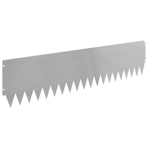 Kant för gräsmatta 10 pcs 103 x 25 cm Stål Silver