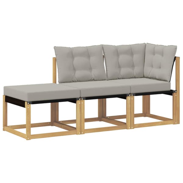 Sektionell Soffa Enheter med kudde 3 Stycke Vit