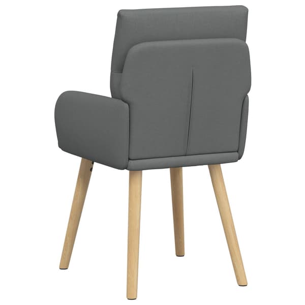Matstolar 6 pcs Tyg Mörkgrå 60 x 56 x 96 cm