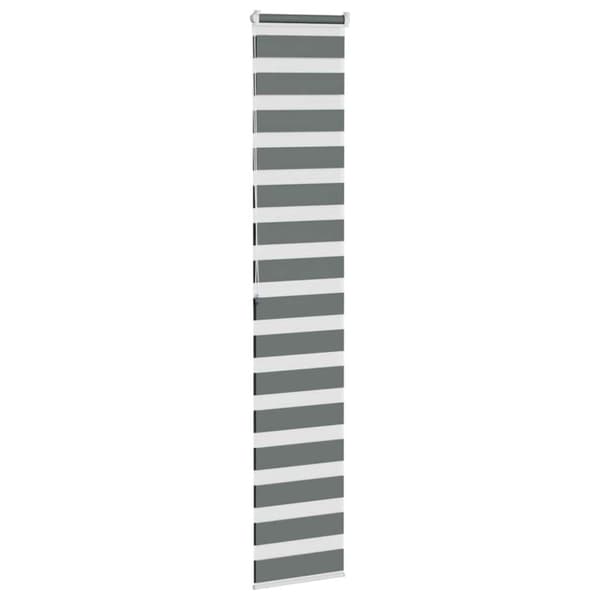 Rullgardin zebra mörkgrå 50x200 cm tyg bredd 45,9 cm polyester