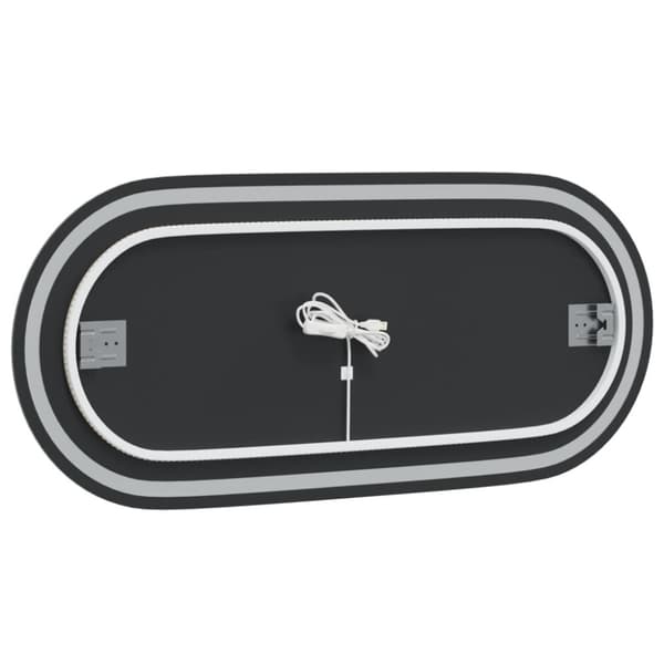 Badrumsspegel LED 100x45 cm oval