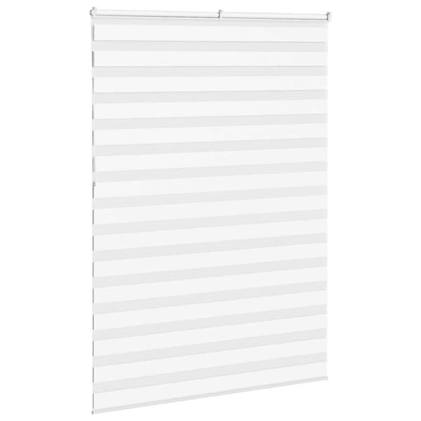 Rullgardin zebra vit 155x230 cm tyg bredd 150,9 cm polyester