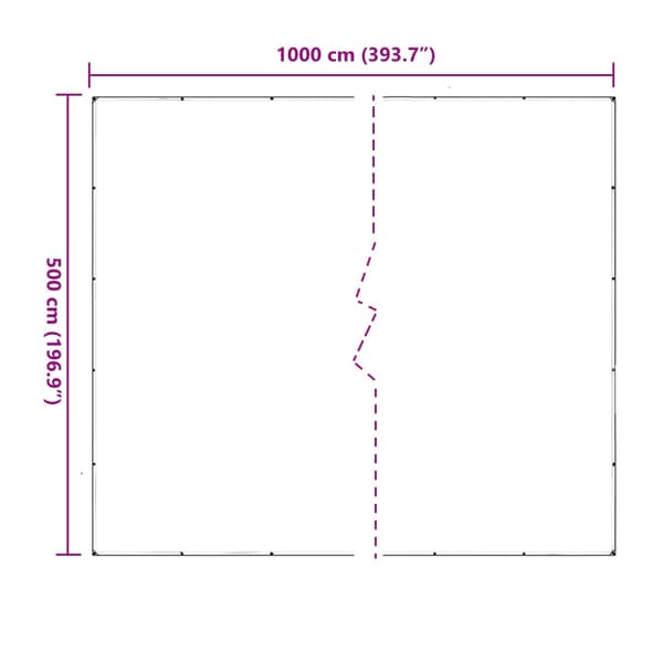 Tarpulin Transparent 5 x 10 m PVC