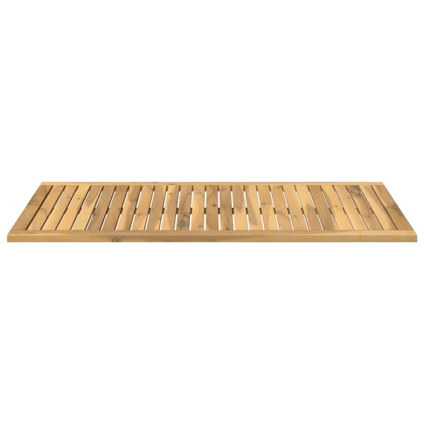 Bordsskiva 108,5 x 55 x 2 cm Rektangulär Massivt Akaciaträ Vit