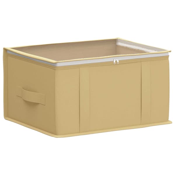 Förvaringslåda med transparent toppfönster 2 pcs Gräddvit