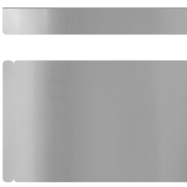 Kant för gräsmatta 4 pcs Silver 450 x 0,05 x 10 cm