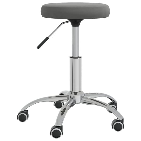 Massagepall mörkgrå sammet