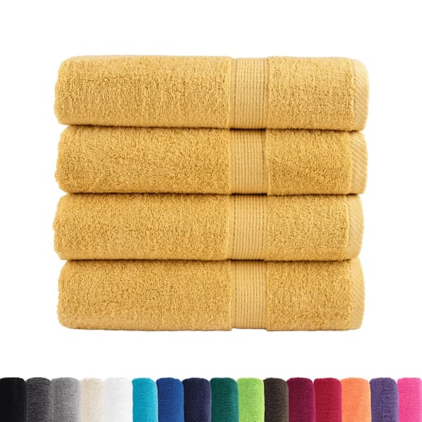 Premium handdukar SOLUND 4st guld 50x100cm 600gsm