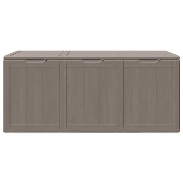 Dynbox 270 liter brun PP-träliknande
