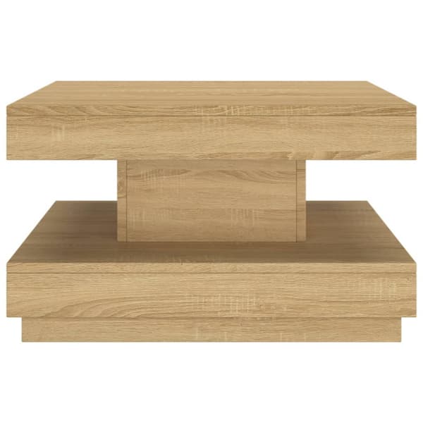 Soffbord ljusbrun 60x60x35 cm MDF