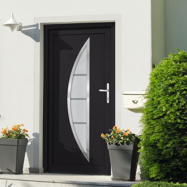 Ytterdörr antracit 108x200 cm PVC