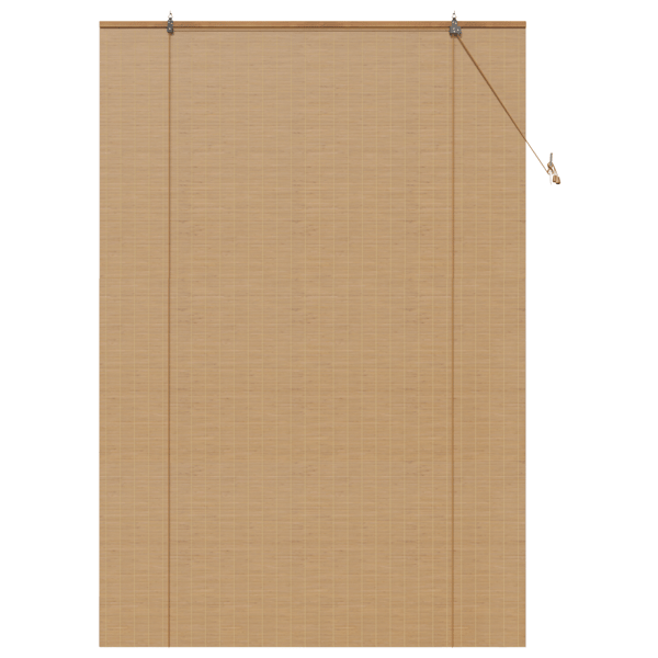 Rullgardin med gardiner Brun 140 x 220 cm Bambu
