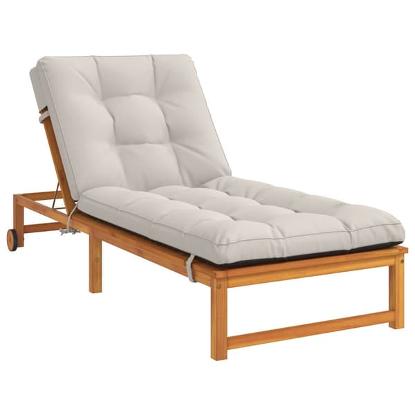 Solstol Kudde VIANEN 100% Polyester Vit 200 x 70 x 8 cm