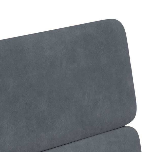 Matstolar med hjul 2 pcs Mörkgrå 58 x 65 x 98 cm Sammet