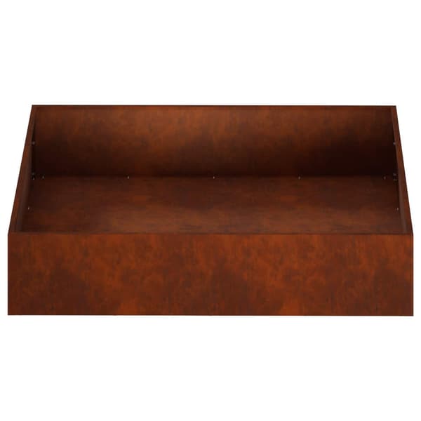 Trädgårdsplanterare Rostig 100 x 100 x 20 cm