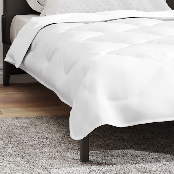 Vinter Täcke Vit 220 x 140 x 5 cm Polyester